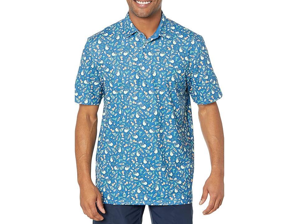 Southern Tide Driver Marg Madness Performance Polo (Atlantic ) Men's Clothing Product Image