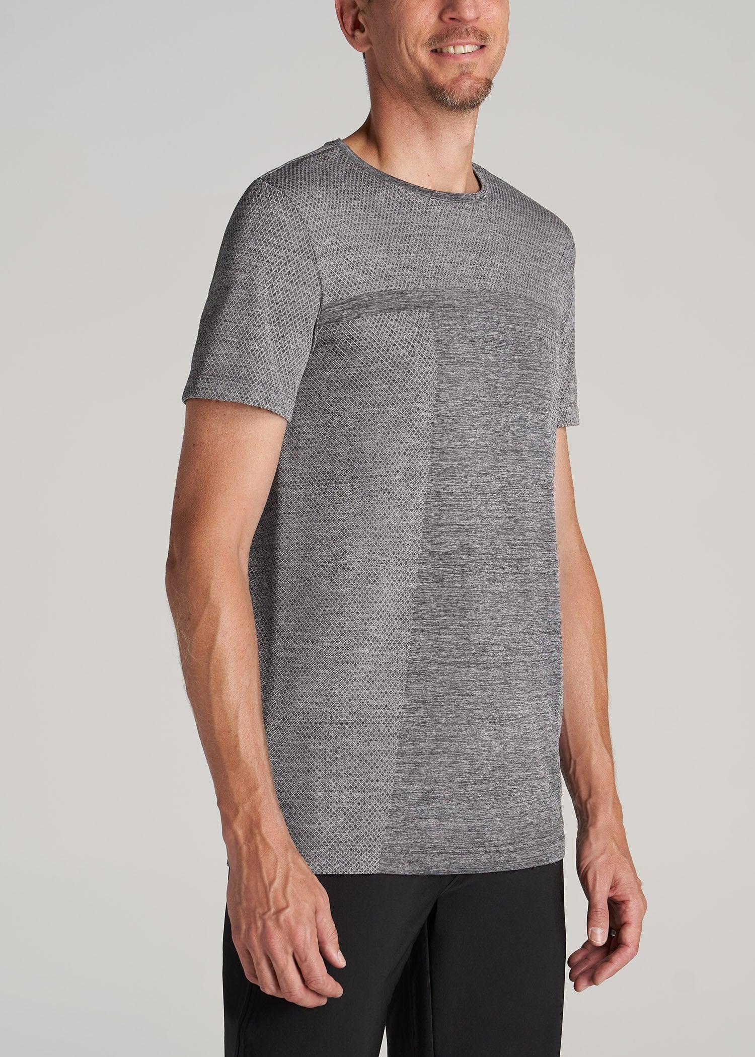 A.T. Performance MODERN-FIT Engineered Athletic Tall Tee in Grey Mix Product Image