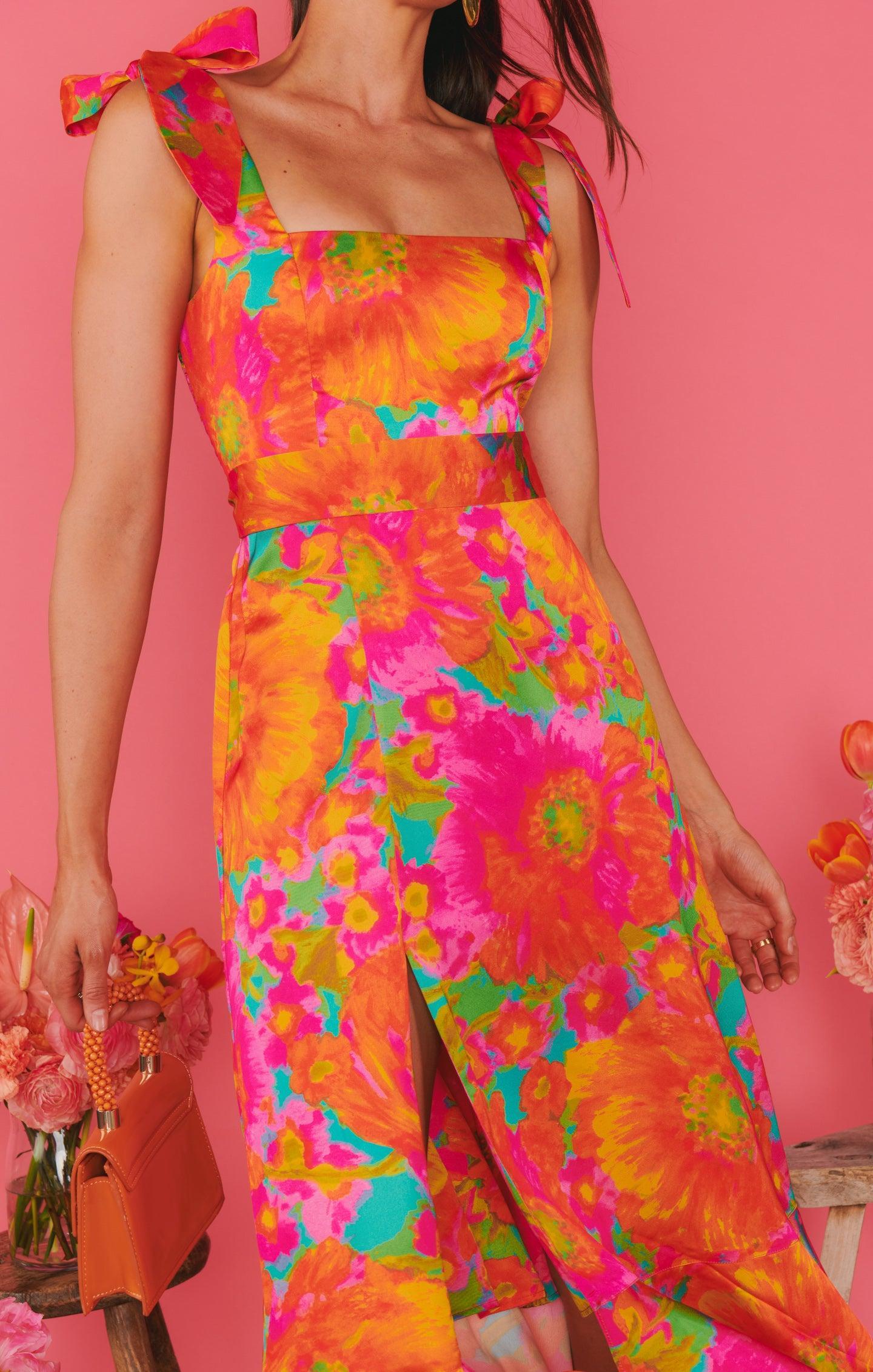 Garden Midi Dress ~ Miss Malibu Product Image