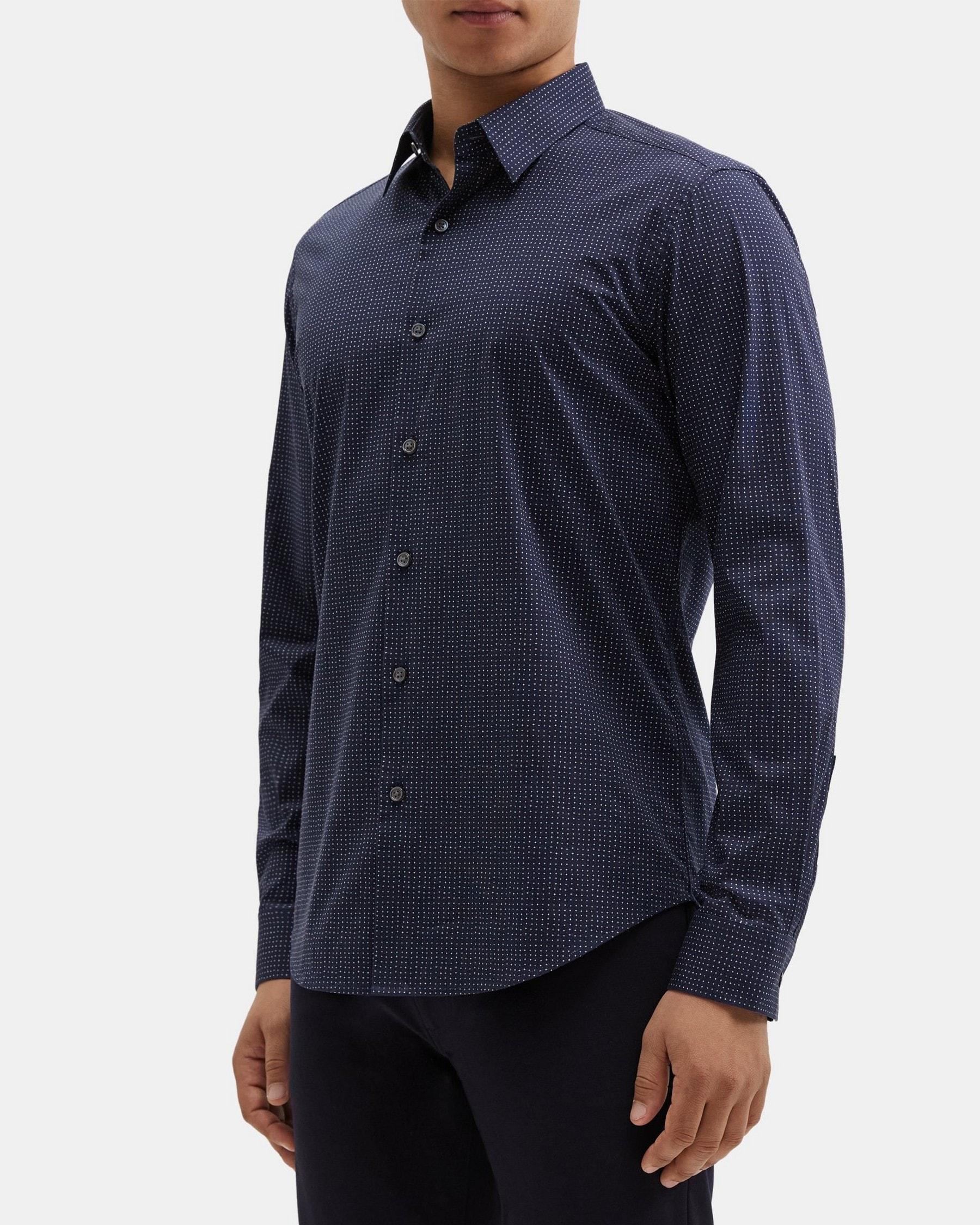 Tailored Shirt in Stretch Cotton-Blend Product Image