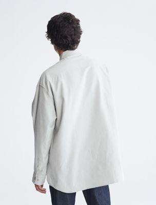 Oversized Flannel Button-Down Shirt Product Image