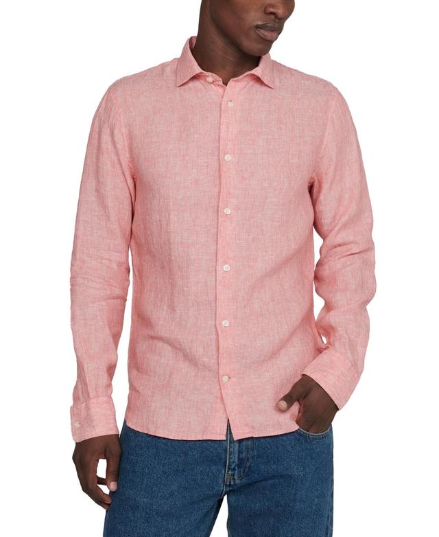 Matinique Mens Regular-Fit Mamarc Linen Shirt Product Image