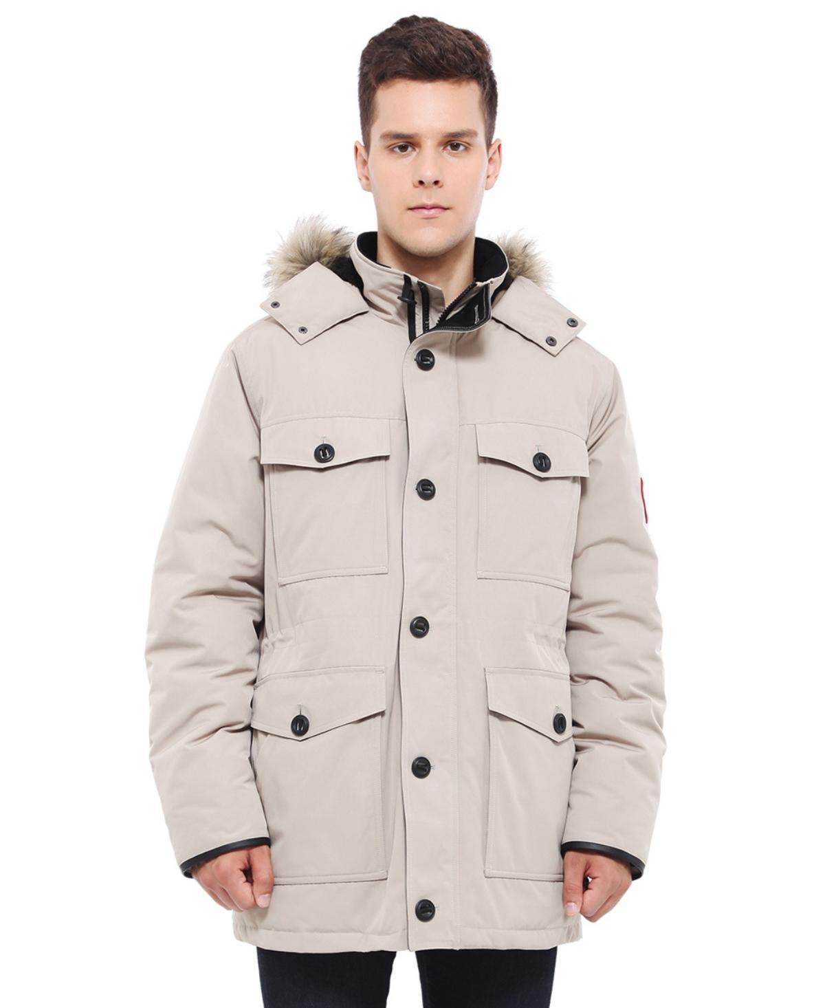 Mens Parka Jacket with Detachable Trim Product Image