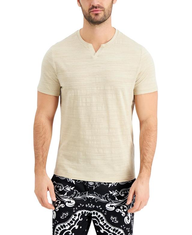 I.n.c. International Concepts Mens Space-Dye Split T-Shirt, Created for Macys Product Image