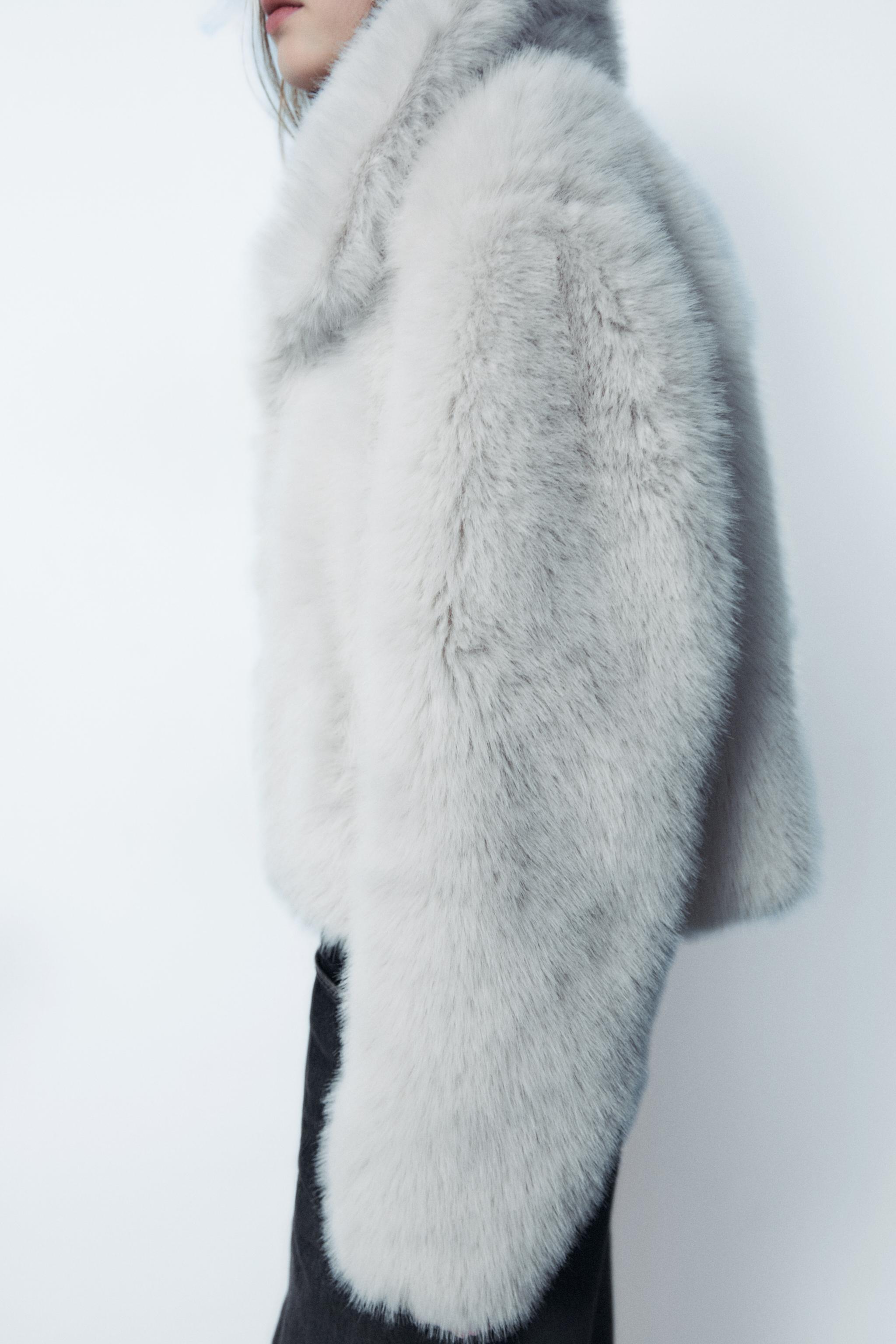 FAUX FUR SHORT COAT Product Image