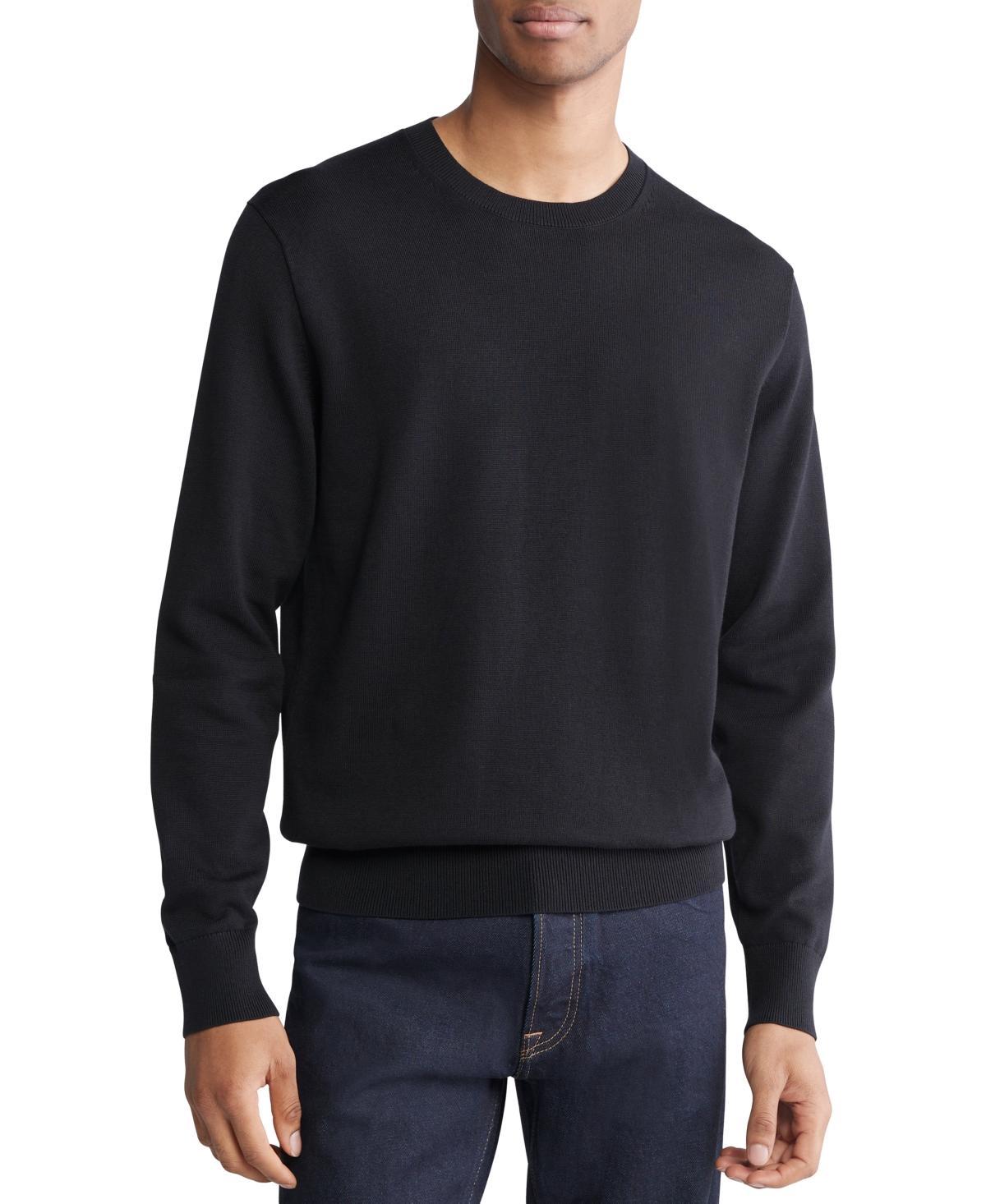 Calvin Klein Mens Long Sleeve Supima Cotton Crewneck Sweater Product Image