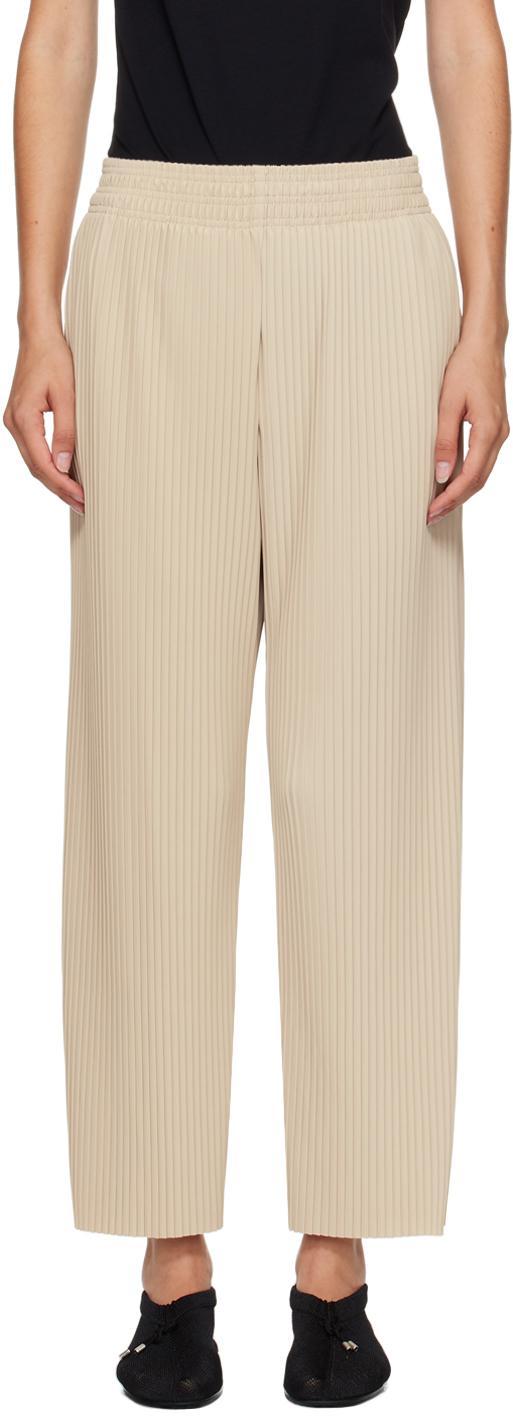 MAX MARA Beige Rolanda Pants In 001 Beige Product Image