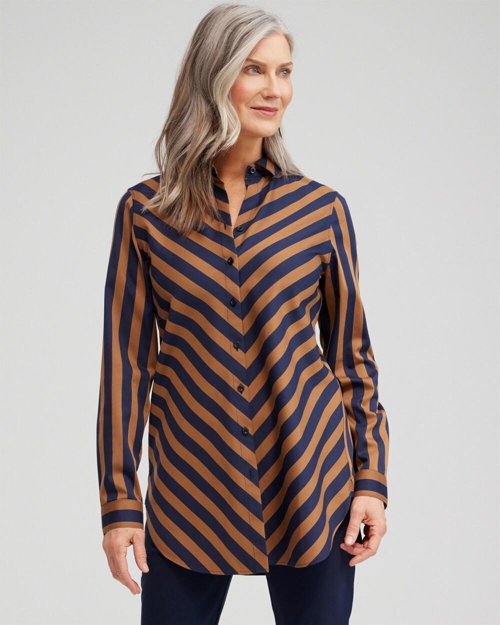 No Iron™ Stretch Stripe Tunic Product Image