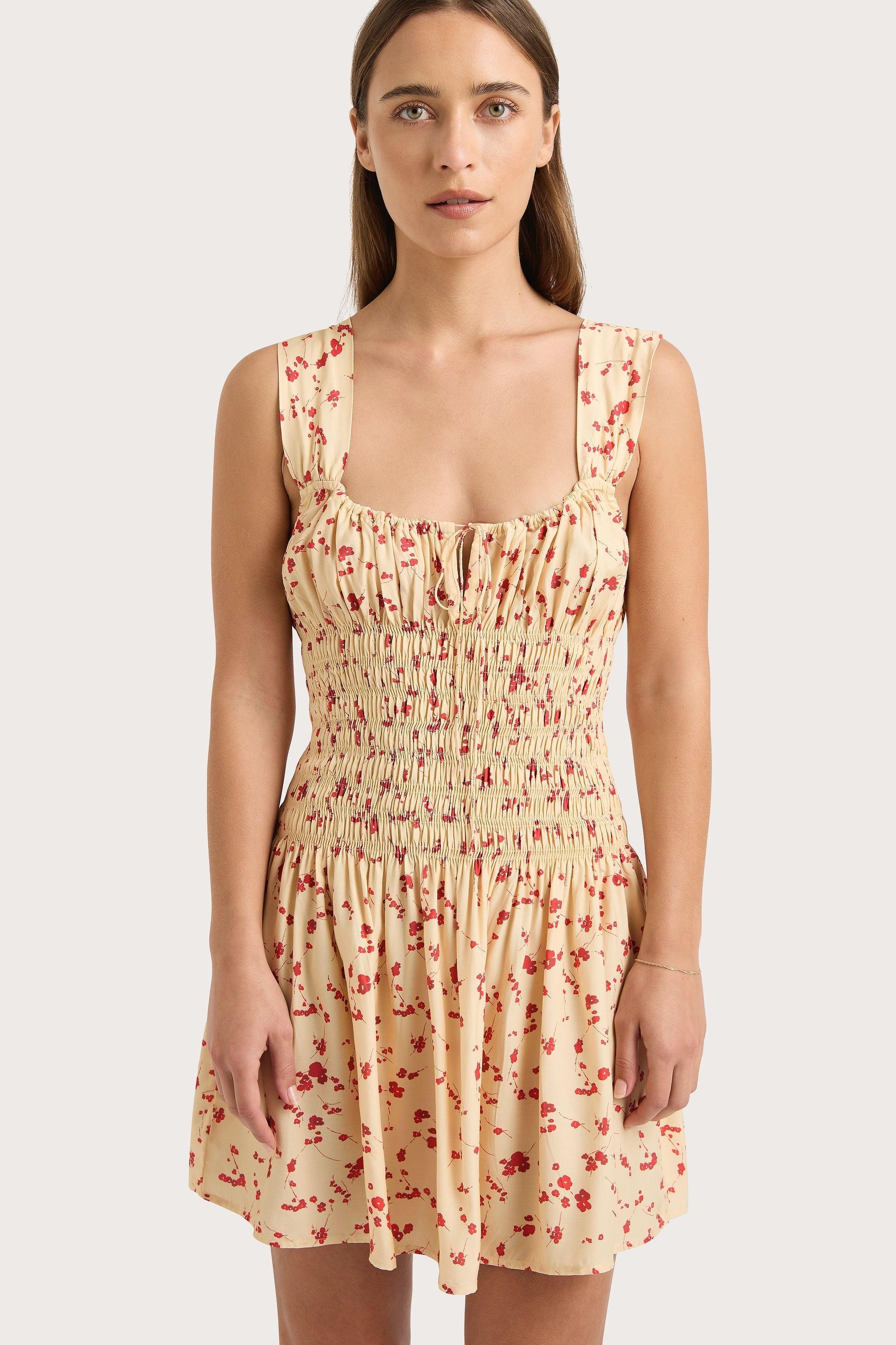 Yerres Mini Dress Blossom Yellow Product Image