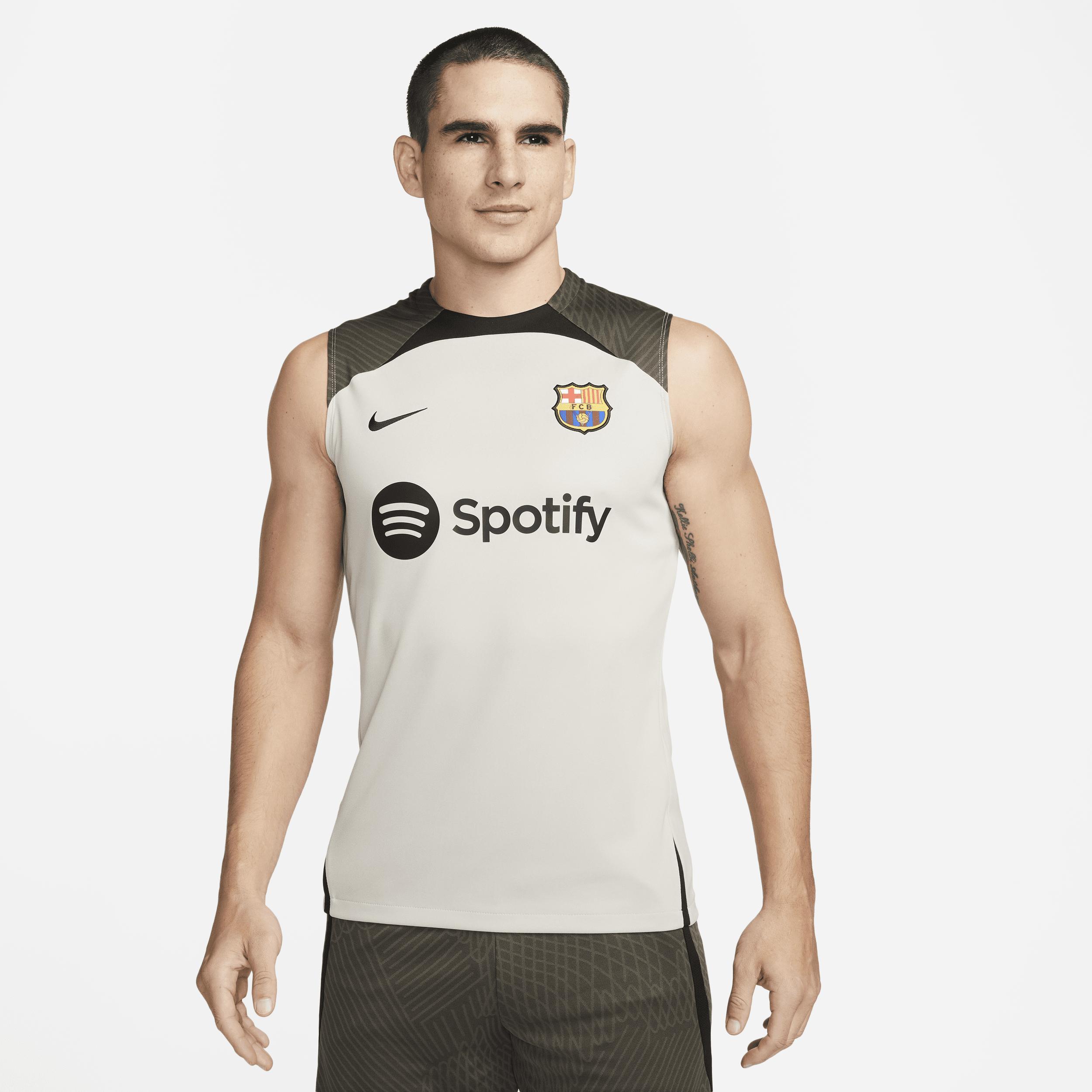 Mens Nike Tan Barcelona Strike Tank Top Multicolor Product Image