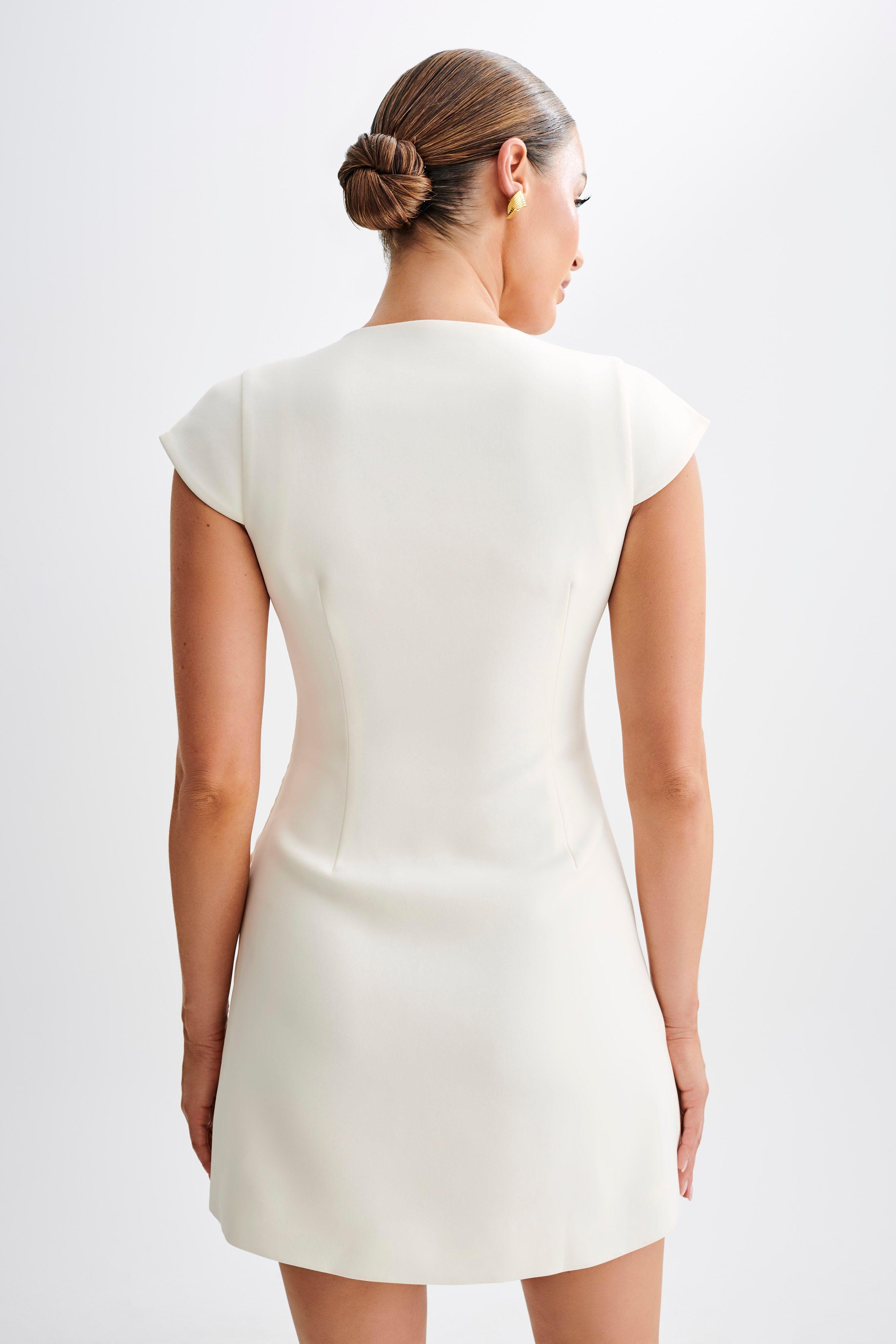 Kiernan Sleeveless Blazer Dress - Ivory Product Image