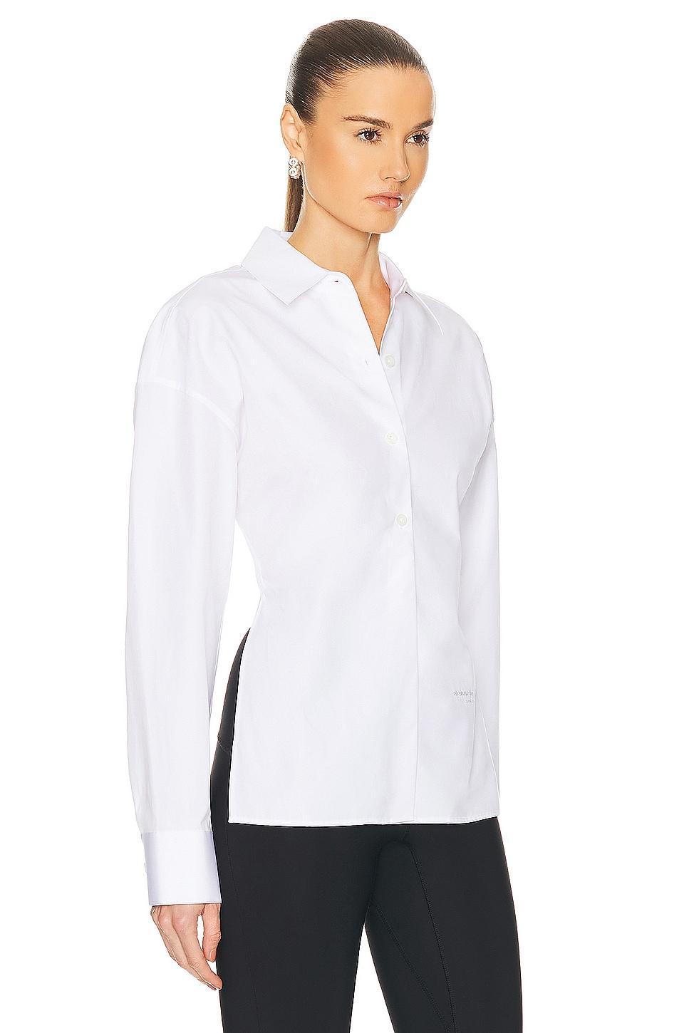 Alexander Wang Mixed Media Button-Up Shirt Product Image