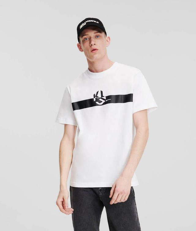 KLJ MONOGRAM STRIPE T-SHIRT Product Image