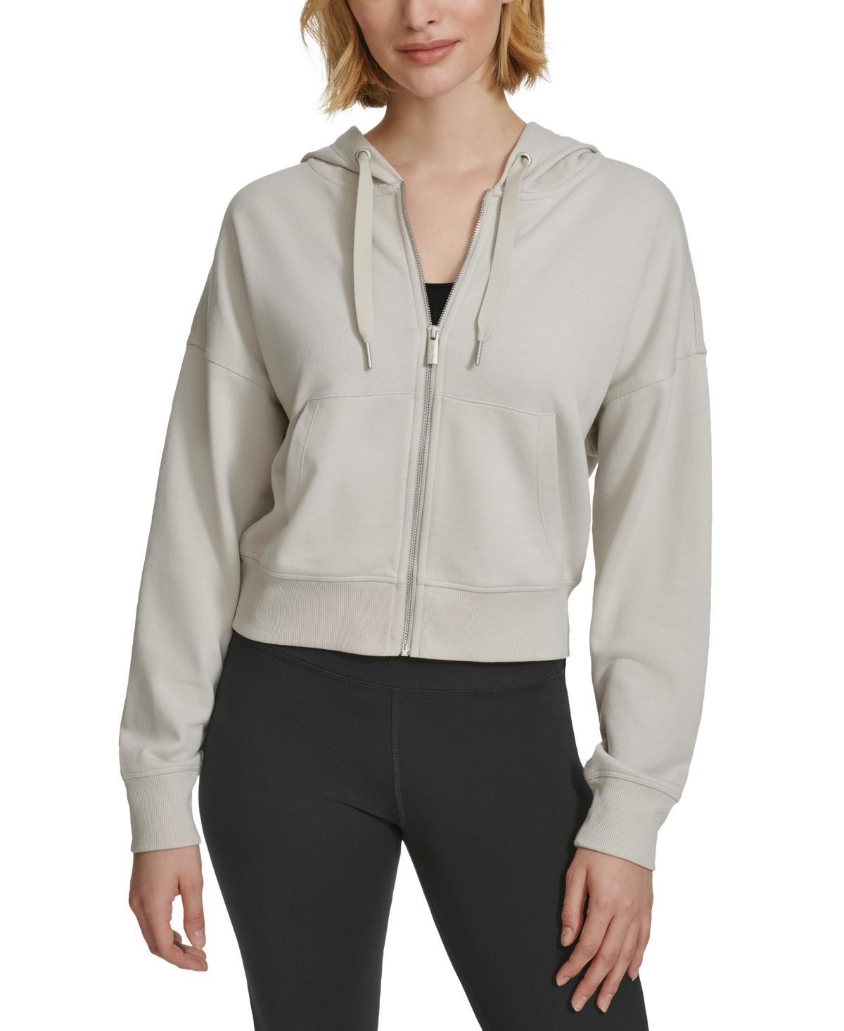 Calvin Klein Womens French Terry Long-Sleeve Zip-Up Hoodie product image