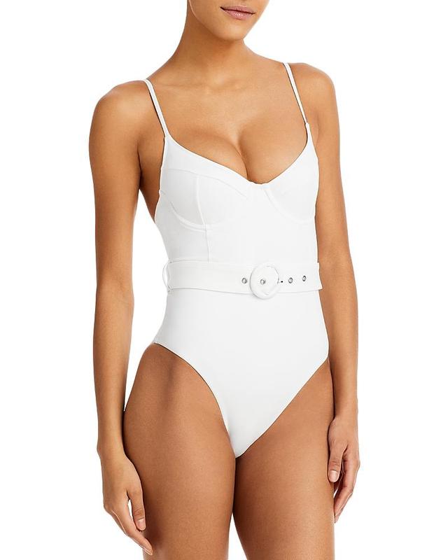 Womens Noa Belted One-Piece Swimsuit Product Image