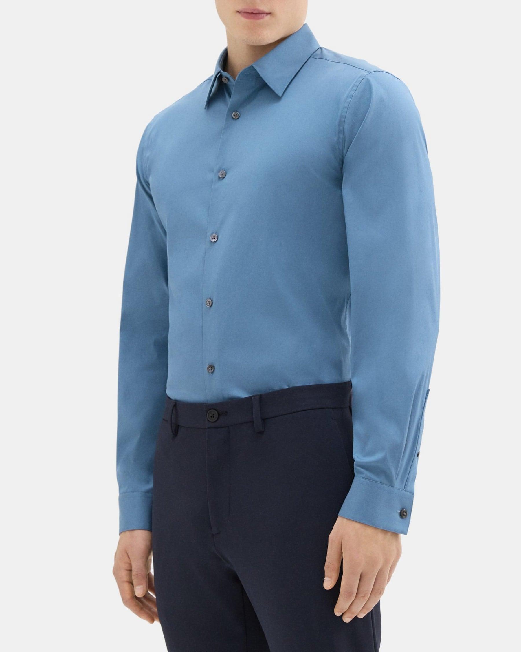 Tailored Shirt In Stretch Cotton Product Image