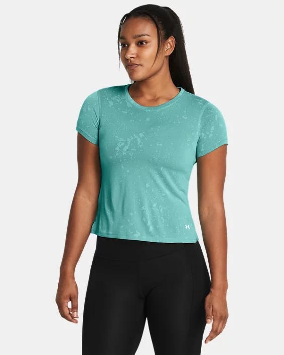 Women's UA Launch Splatter Short Sleeve Product Image