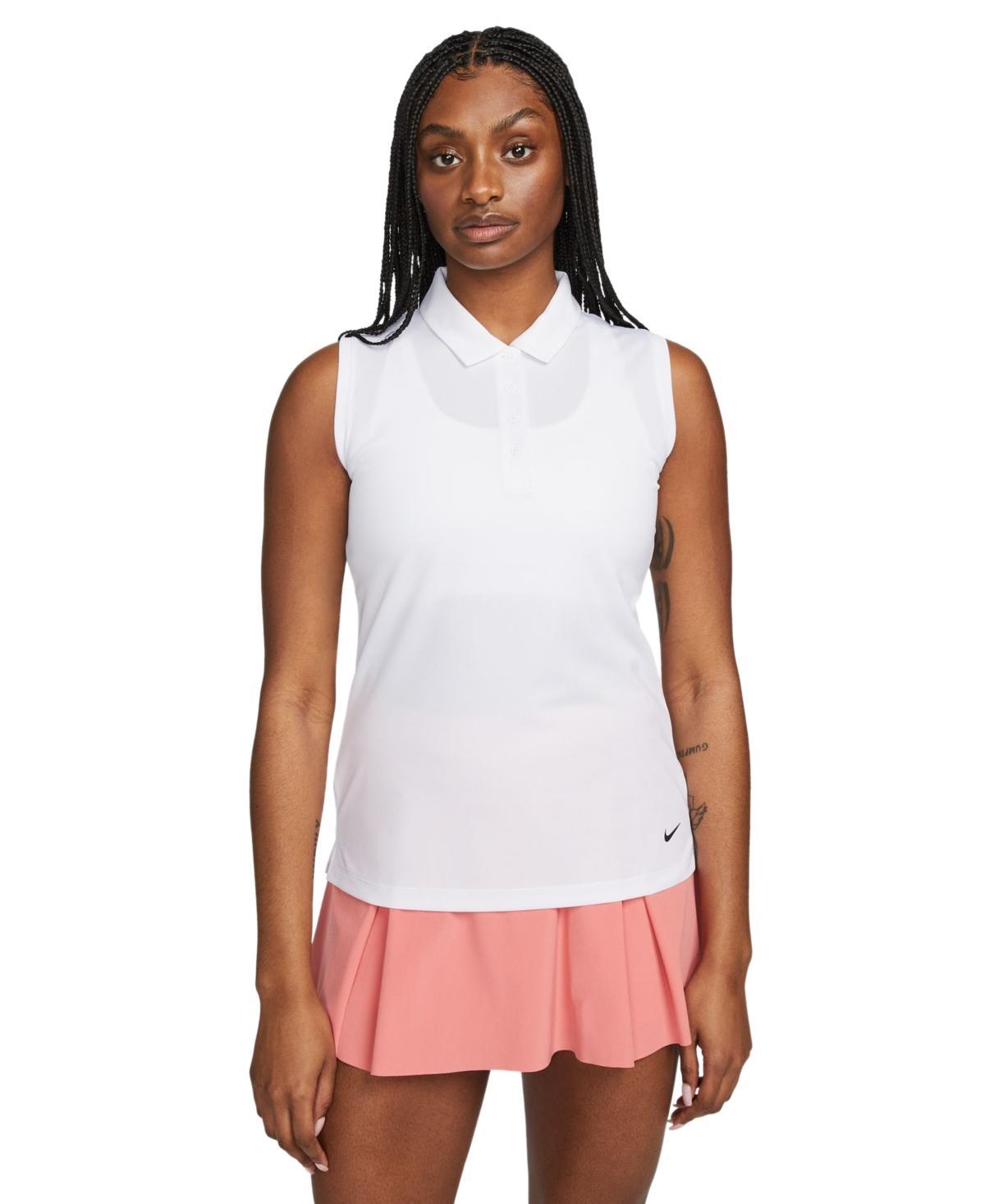 Women's Dri-FIT Victory Sleeveless Golf Polo T-Shirt Product Image