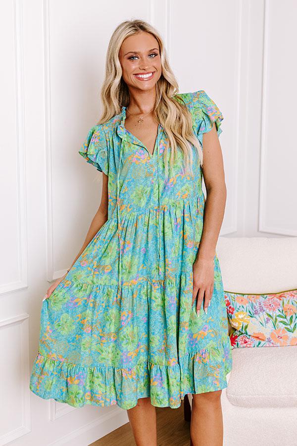 Tropical Escape Floral Mini Dress Product Image