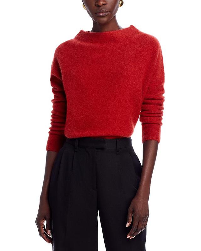 C by Bloomingdales Cashmere Mock Neck Brushed Cashmere Sweater - 100% Exclusive Product Image