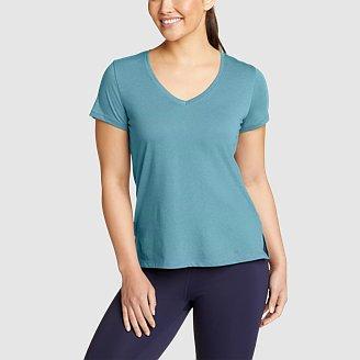 Women's Coast And Climb Short-Sleeve V-Neck T-Shirt - Solid Product Image