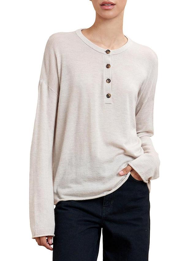 Womens Featherweight Henley Product Image