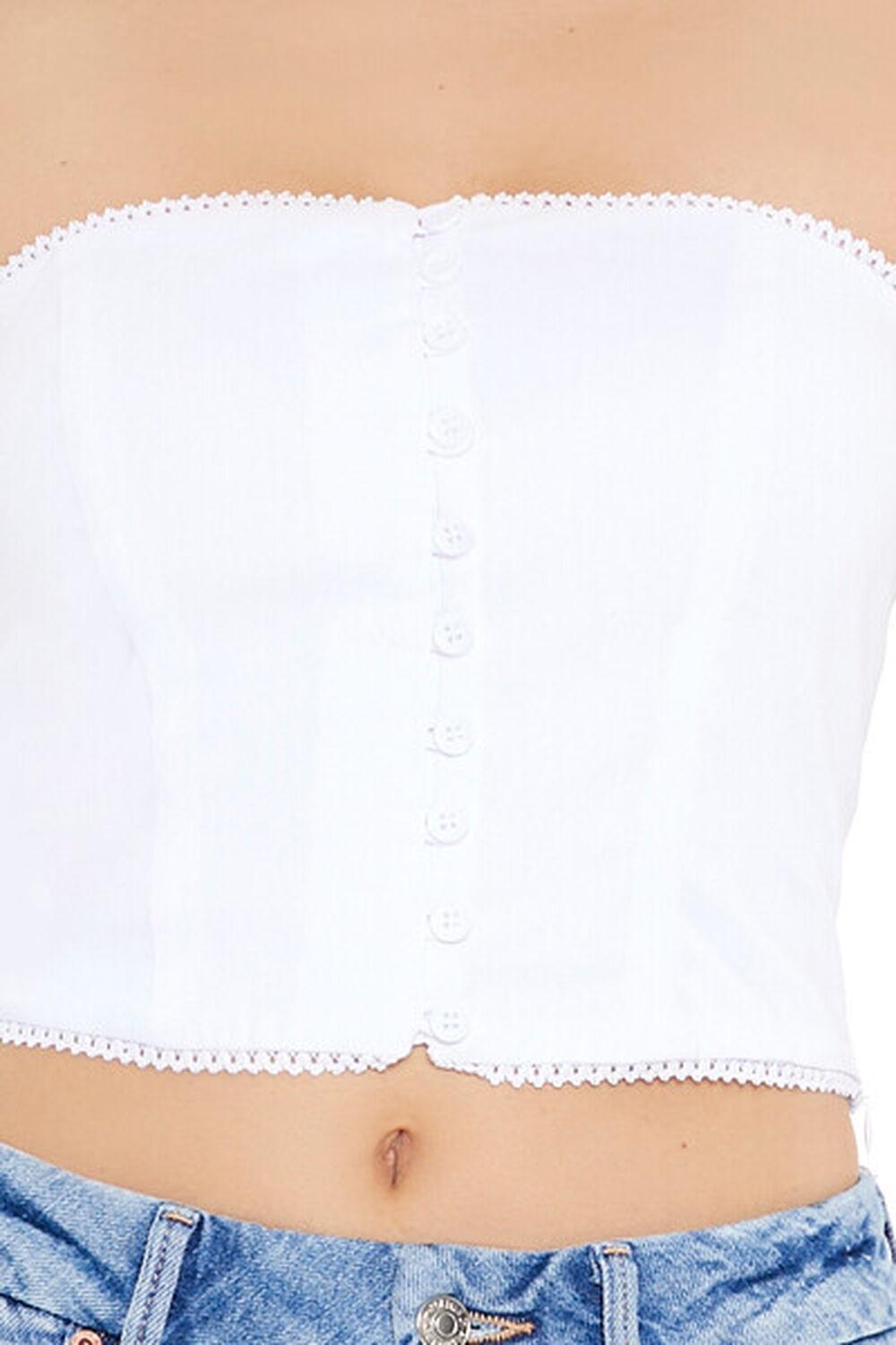 Ricrac Cropped Tube Top | Forever 21 Product Image