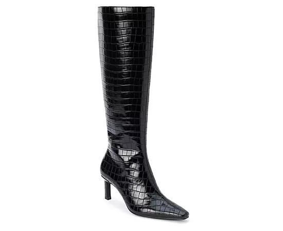 Fendi ShowGreen leather medium-heeled thigh-high boots Product Image