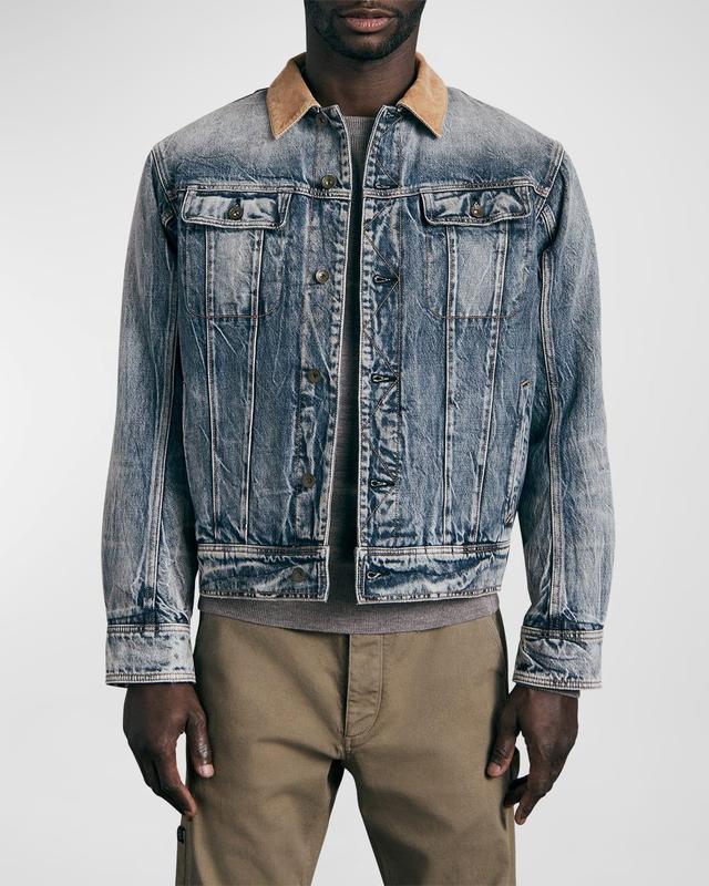 Mens Eli Denim Trucker Jacket Product Image