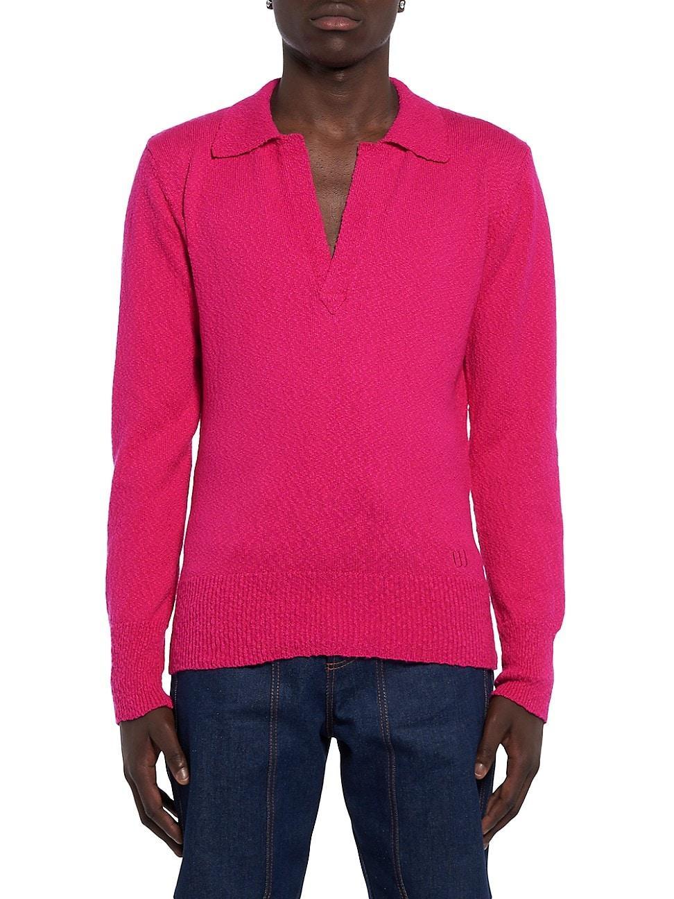 Mens Harry Boucl Knit Polo Sweater Product Image