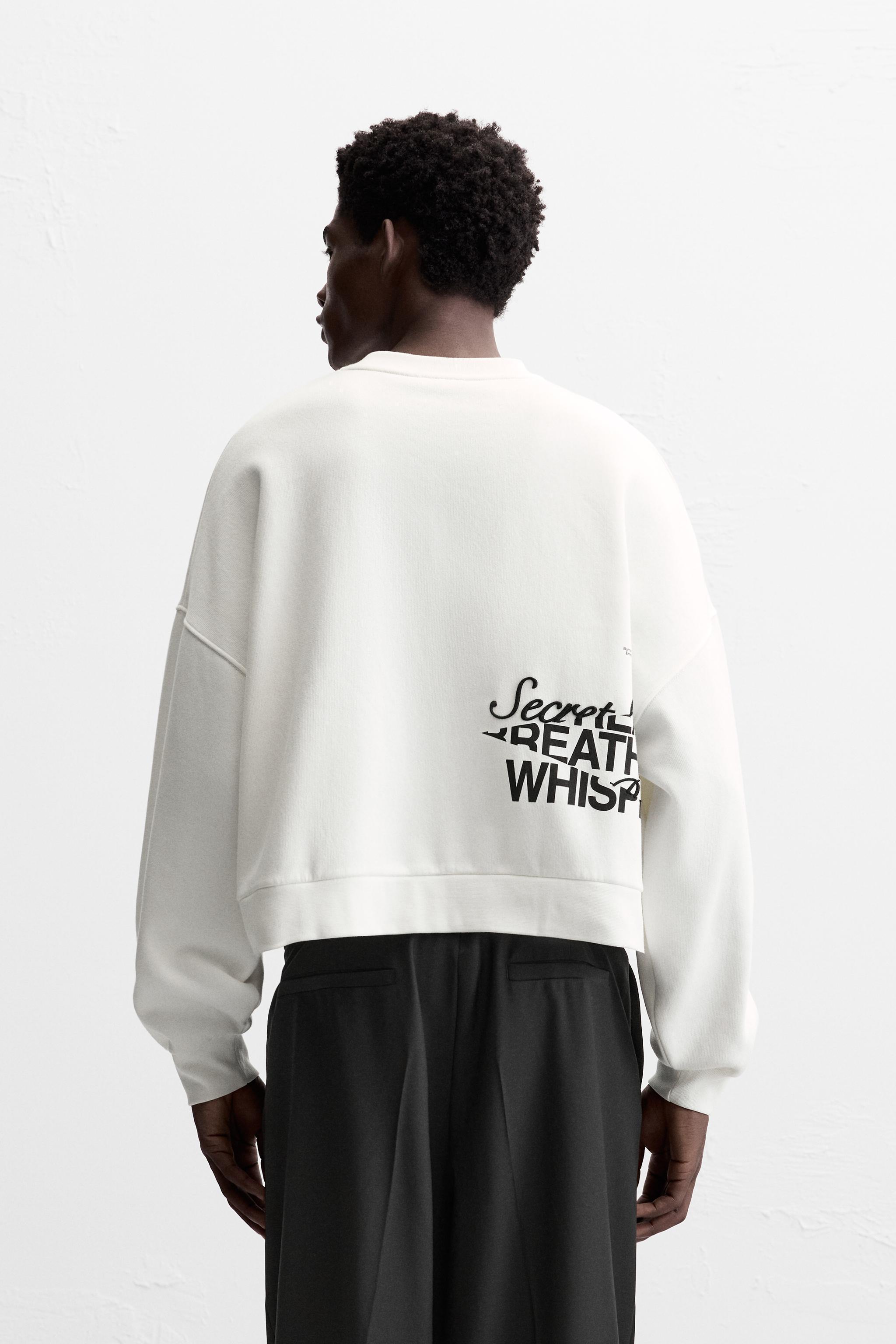 BOXY FIT TEXT SWEATSHIRT Product Image