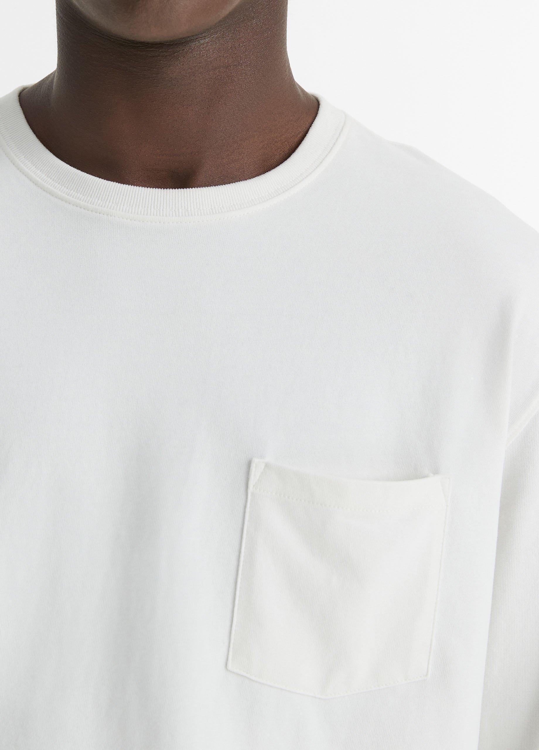 Sueded Jersey Long-Sleeve Pocket T-Shirt Product Image