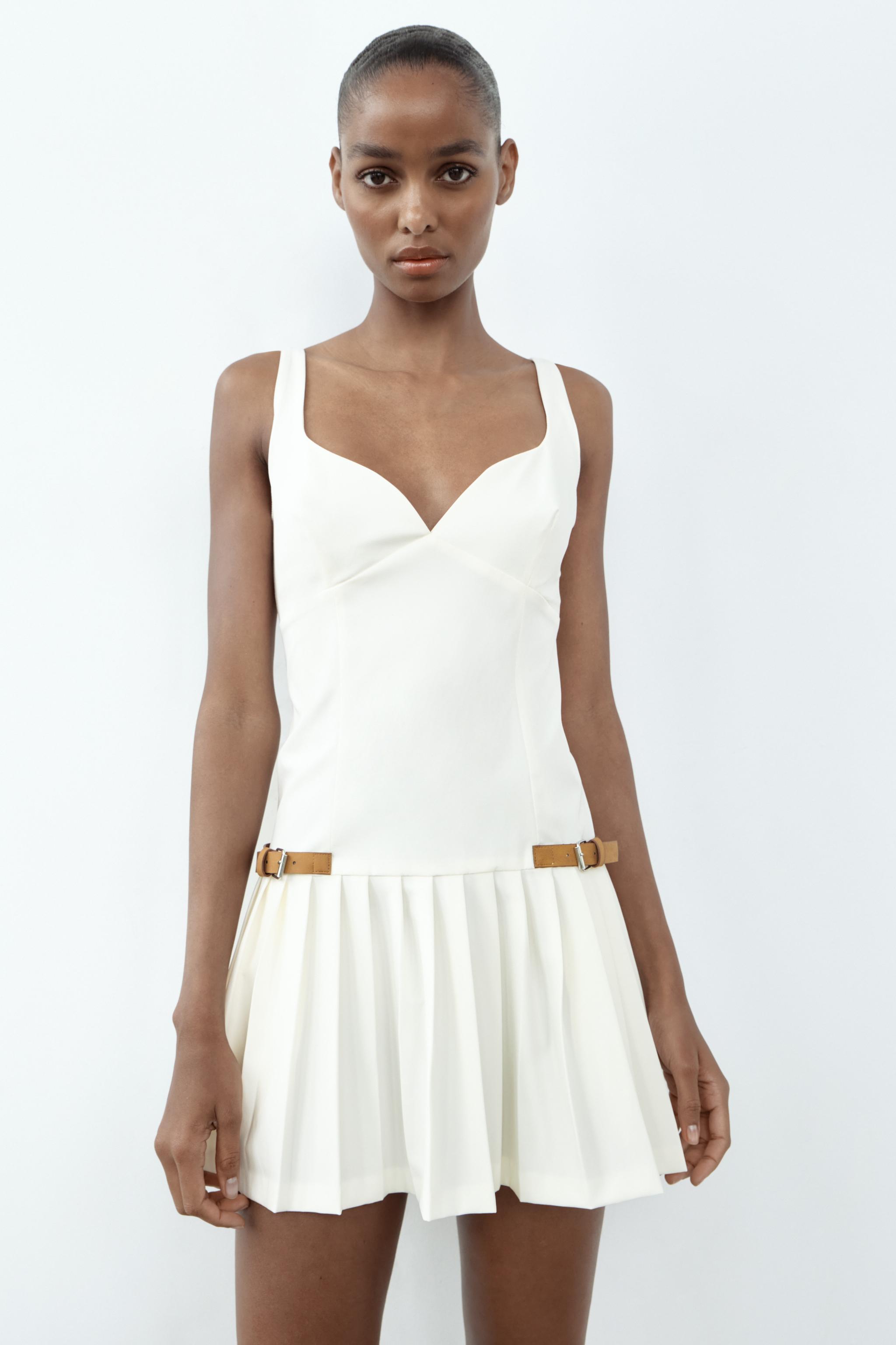 PLEATED TABS DRESS product image