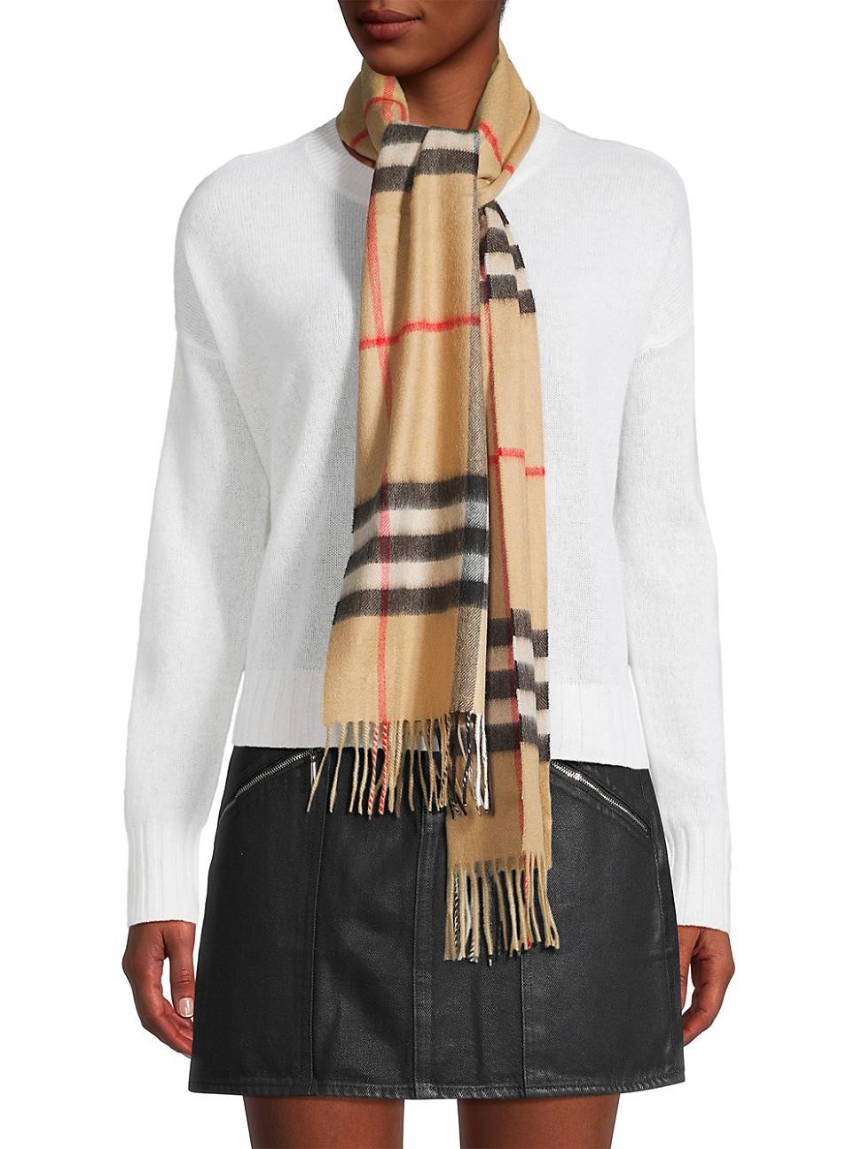 burberry Giant Icon Check Cashmere Scarf Product Image