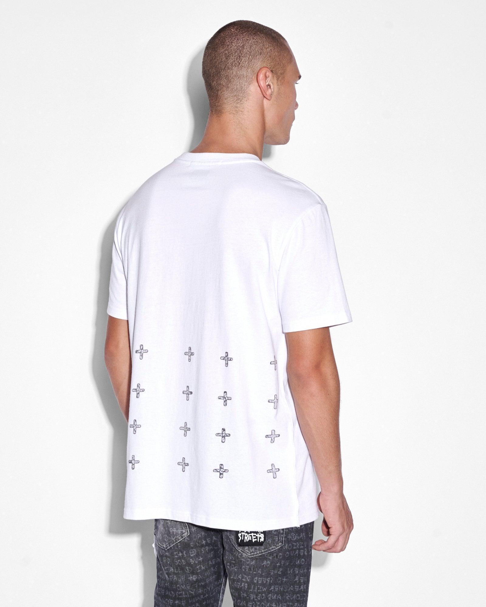 WHITENOISE KASH SS TEE SPACE WHITE Male Product Image