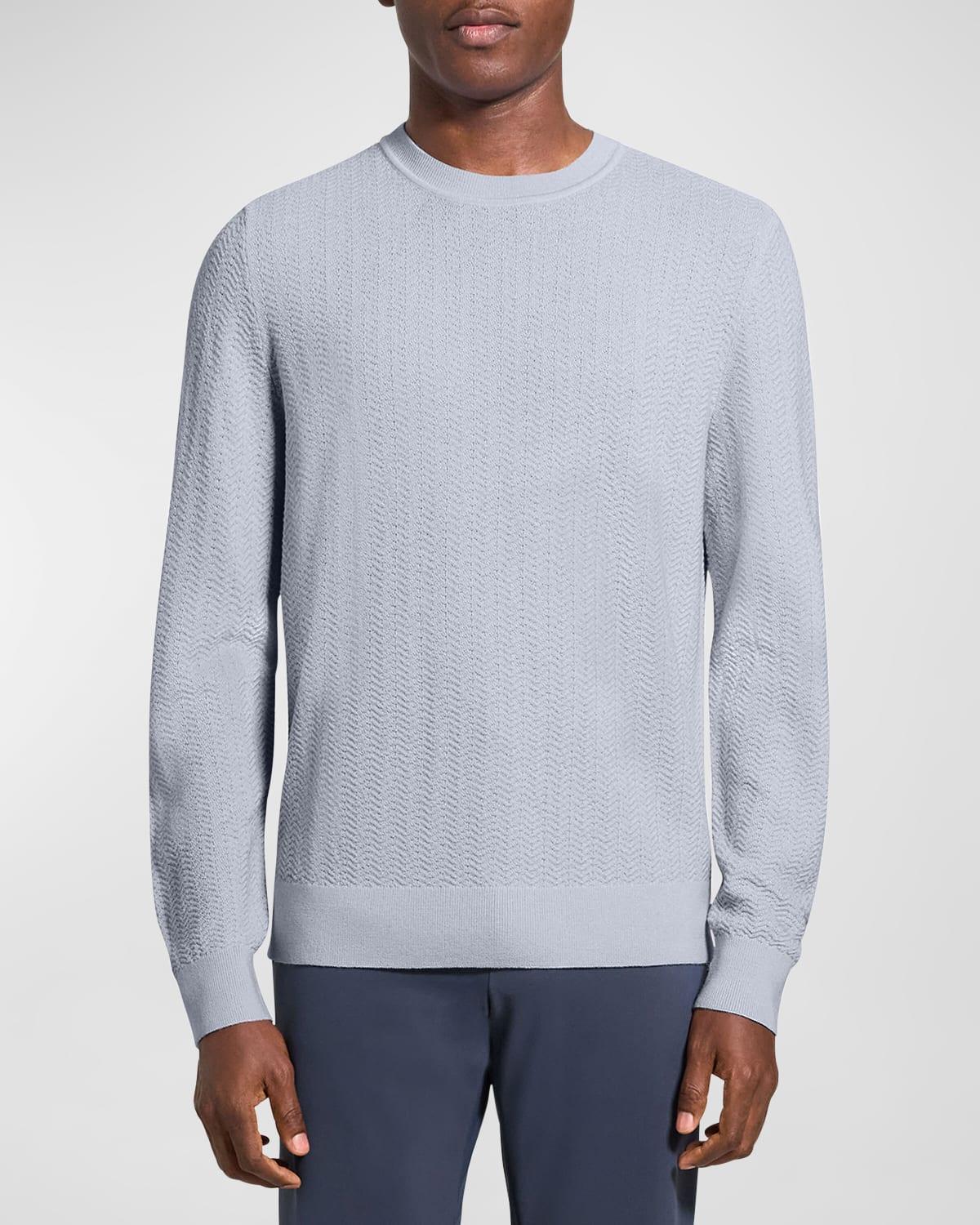 Mens Merino Wool Crewneck Sweater Product Image