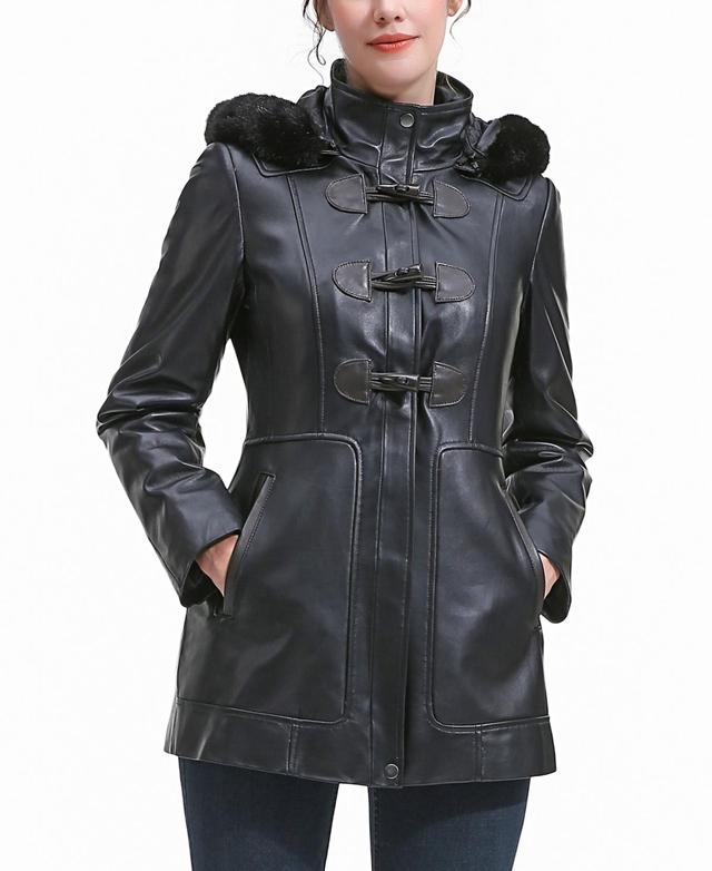 Bgsd Womens Flora Leather Toggle Coat Product Image