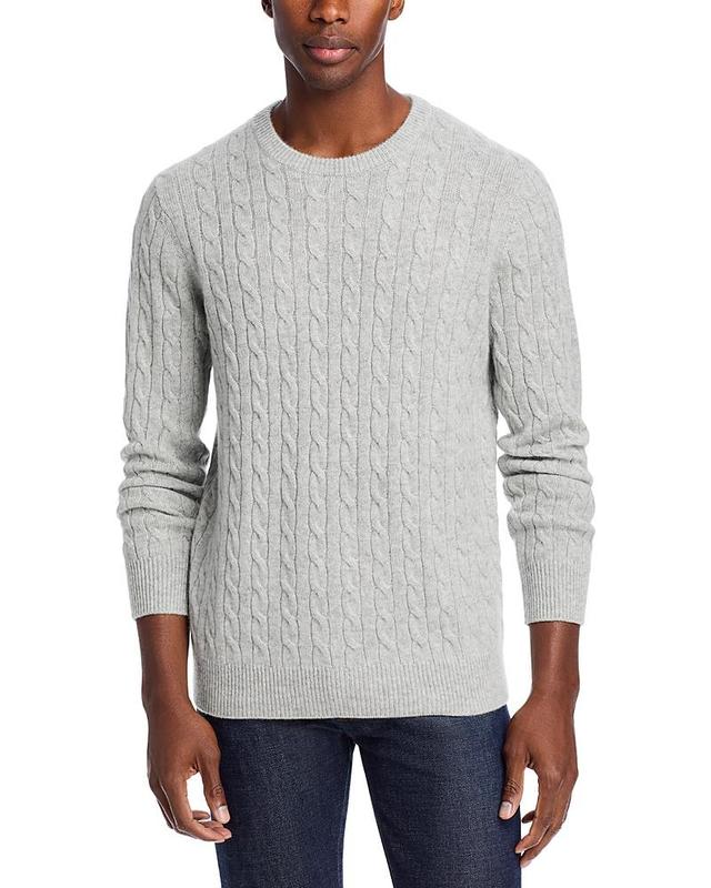 The Mens Store at Bloomingdales Cashmere Cable Knit Sweater - Exclusive Product Image