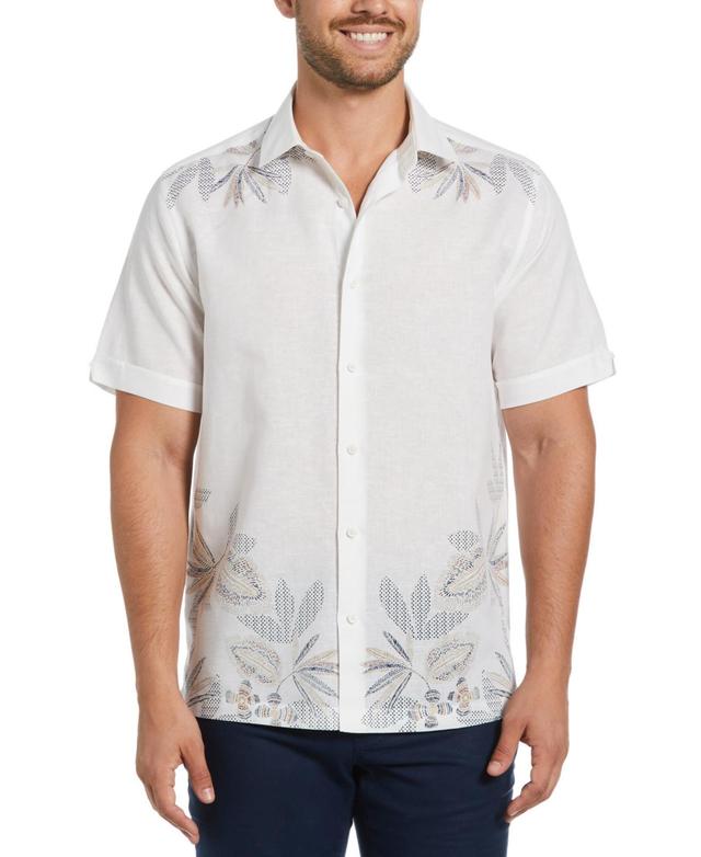 Cubavera Mens Short Sleeve Button-Front Floral Print Shirt Product Image