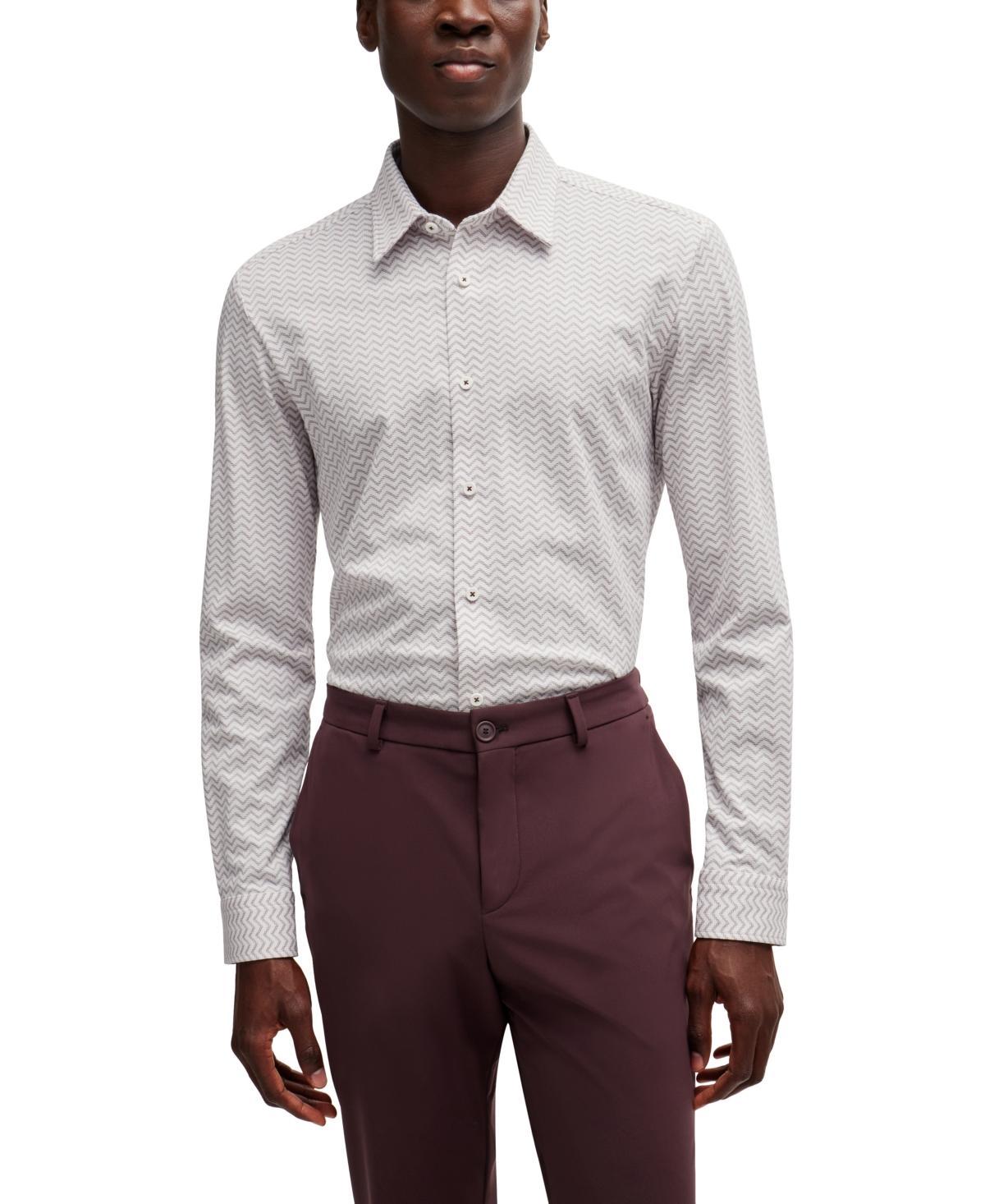 Boss by Hugo Boss Mens Performance Slim-Fit Dress Shirt Product Image