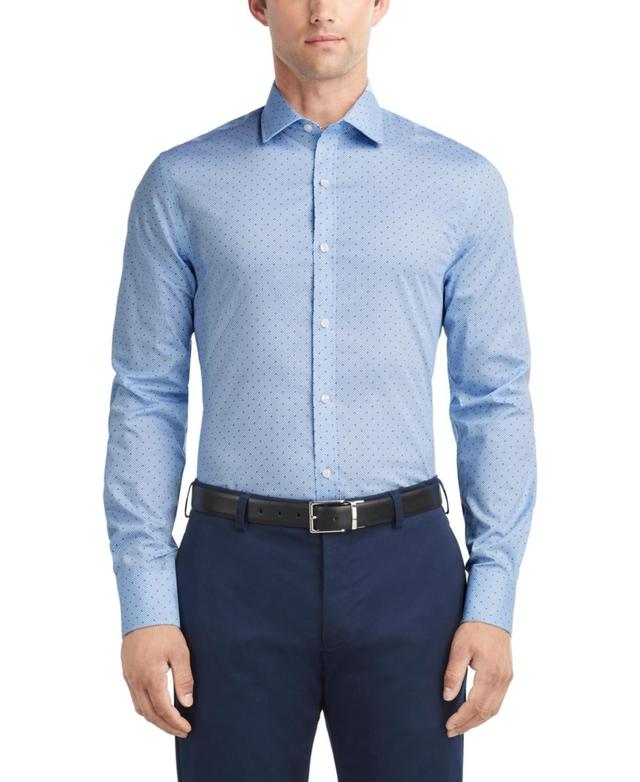 Tommy Hilfiger Mens Regular Fit Wrinkle-Free Stretch Twill Dress Shirt Product Image