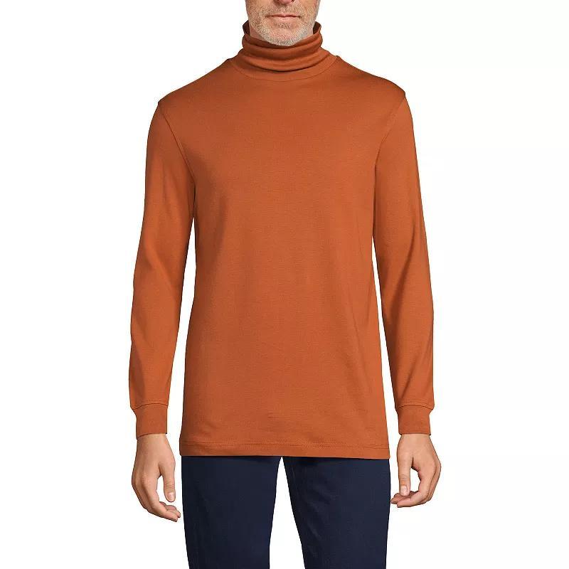 Big & Tall Lands End Super Soft Supima Turtleneck, Mens Product Image