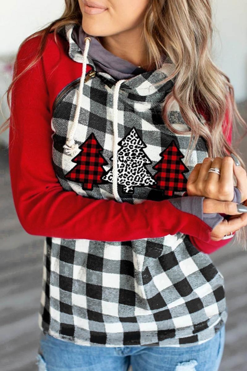 Christmas Tree Plaid Hoodie product image