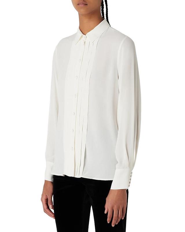 Emporio Armani Button Front Pleated Shirt Product Image