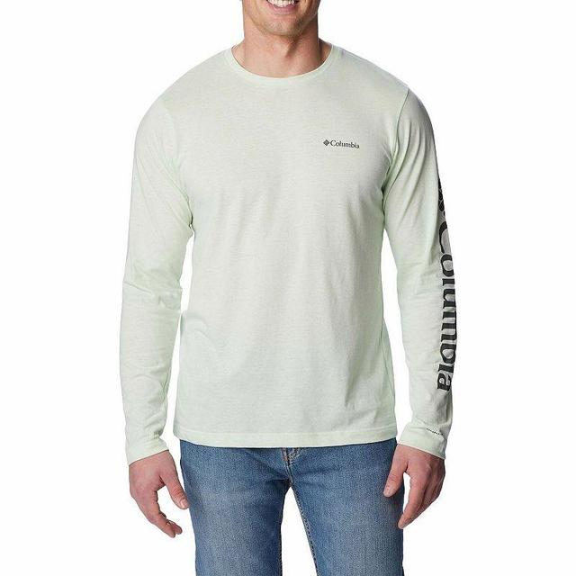 Mens Columbia Thistletown Hills Logo Tee Ice Green Grey Product Image