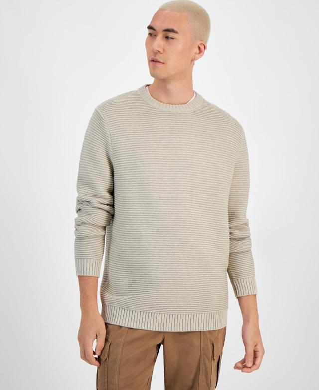 Sun + Stone Mens Links Textured Crewneck Pullover Sweater, Created for Macys Product Image