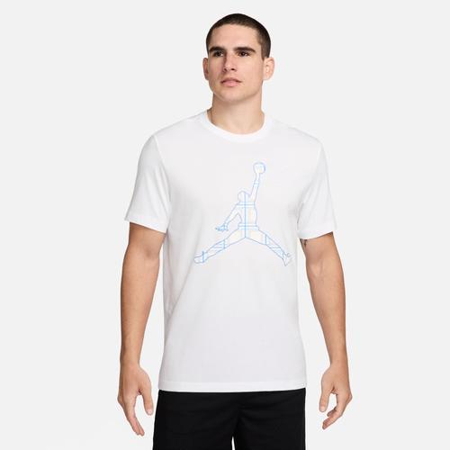 Jordan Mens Jordan Flight Essential Holiday Jumpman Crew - Mens White/White Product Image