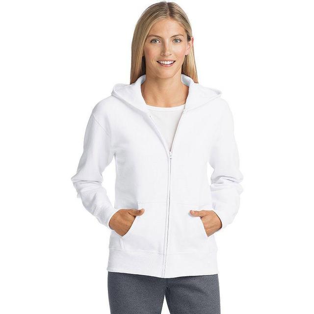 Womens Hanes EcoSmart Full-Zip Hoodie Sweatshirt Purple Splendor Product Image