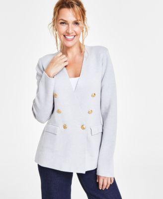 I.n.c. International Concepts Womens Sweater Blazer, Created for Macys Product Image