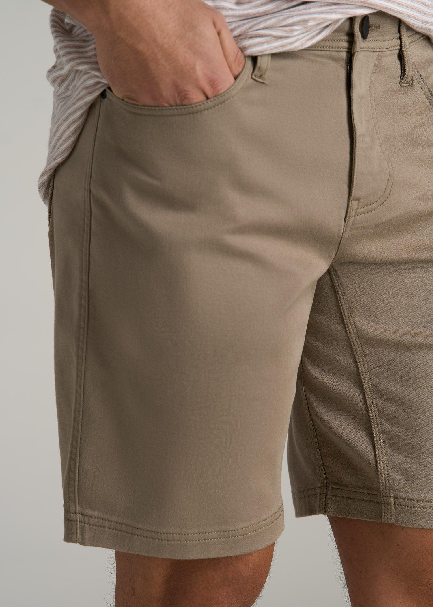 Everyday Comfort 5 Pocket Short for Tall Men in Dark Sand Product Image